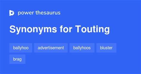 touting synonym